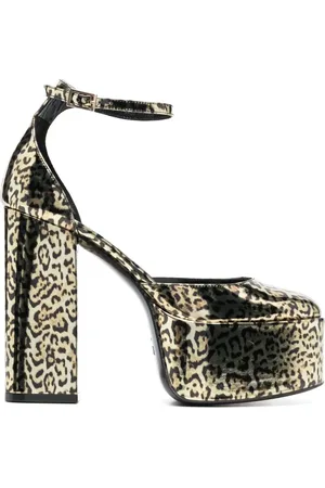 PARIS TEXAS Leopard-print 130mm pumps