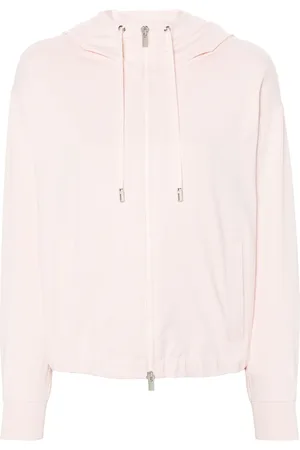 PESERICO SIGN Cotton zip-up hoodie