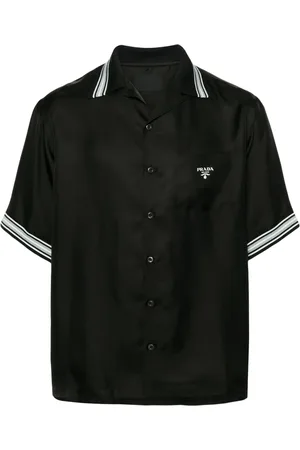 Prada Logo-print silk shirt