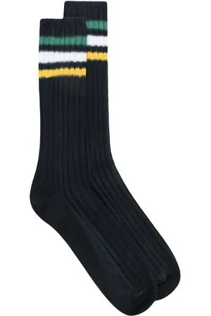 SACAI Striped-trim ribbed socks