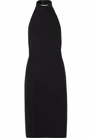 Burberry Funnel-neck silk bib dress