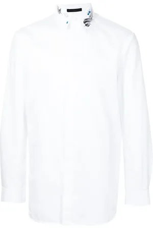 SHIATZY CHEN Hand-drawn collar cotton shirt