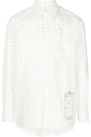 Maison Margiela Numbers-motif cotton shirt