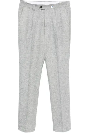 Brunello Cucinelli Herringbone-pattern trousers
