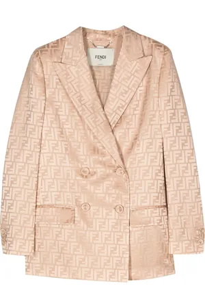 Fendi Double-breasted silk blazer