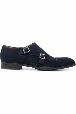 santoni Double buckle monk shoes