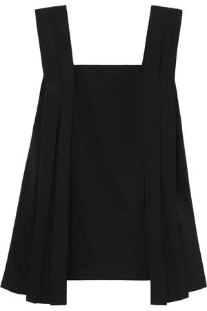 We11 Done Pleat-detail sleeveless minidress