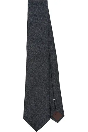 CANALI Patterned-jacquard silk tie