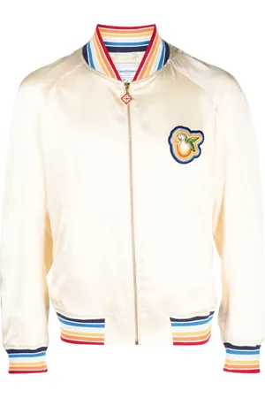 Casablanca Logo-patch bomber jacket