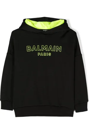 Balmain Logo-print long-sleeved hoodie