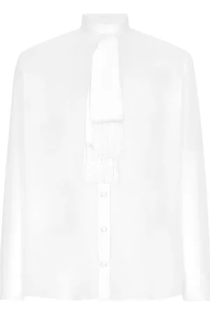 Dolce & Gabbana Scarf-collar silk shirt