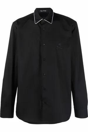 Philipp Plein Logo button-down shirt