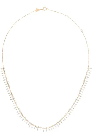 Adina Reyter 14K yellow Half Riviera diamond necklace