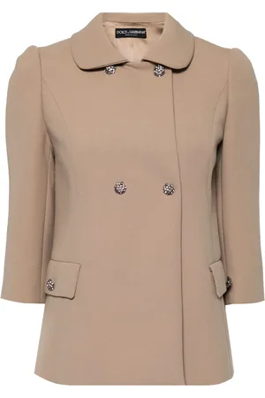 Dolce & Gabbana Embellished-button virgin-wool jacket
