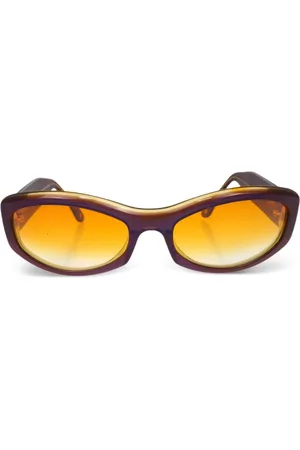CHANEL 1990-2000s oval-frame sunglasses