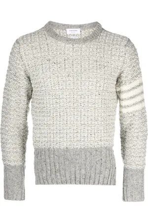 Thom Browne 4-Bar stripe tuck-stitch jumper