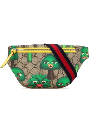 Gucci 2016-2024 GG Supreme Smiling Plants Kids belt bag