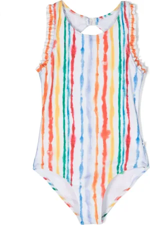 Molo Noona striped tie-dye swimsuit