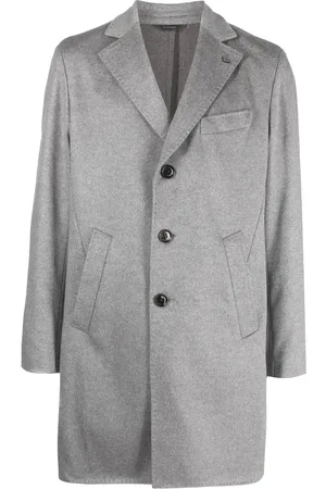 COLOMBO Single-breasted cashmere coat
