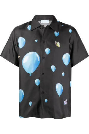 3PARADIS Balloon-motif silk shirt