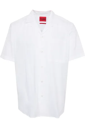 HUGO BOSS Short-sleeved cotton shirt