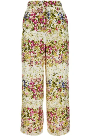 Max Mara Opersos printed satin trousers
