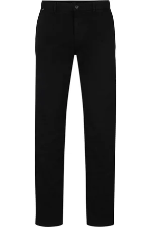 HUGO BOSS Mid-rise straight-leg chinos