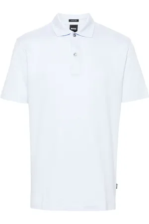 HUGO BOSS Mélange-effect polo shirt