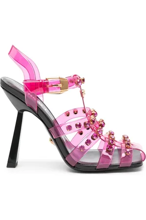 VERSACE 120mm crystal-embellished sandals