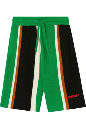 Burberry Striped cashmere shorts