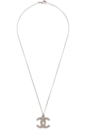 CHANEL 2010 CC rhinestone necklace