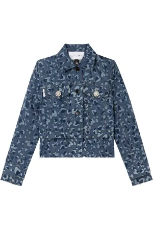 AZ FACTORY Lulu heart-print denim jacket