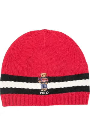 Ralph Lauren Bear-motif knitted beanie