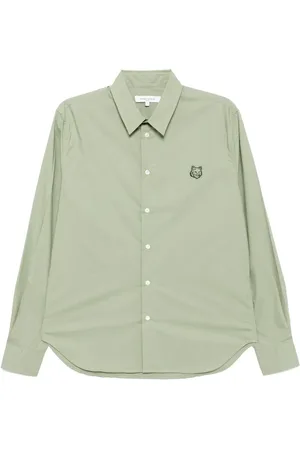 Maison Kitsuné Tonal Fox head patch shirt
