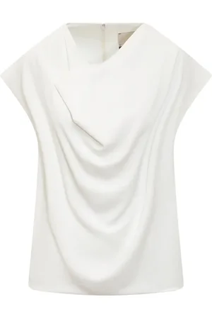 Calcaterra Draped-detailed blouse