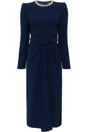 Jenny Packham Sunday gathered midi dress