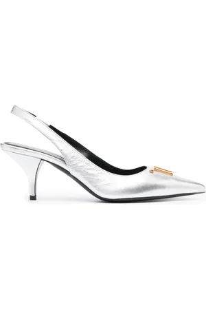 Tom Ford Logo-plaque slingback pumps