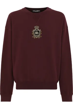 Dolce & Gabbana Logo-appliqué virgin wool-cashmere sweatshirt