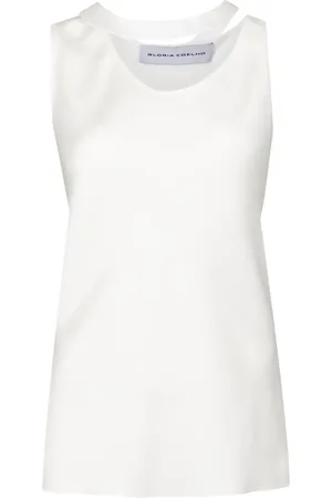 Gloria Coelho Asymmetric-neck tank top