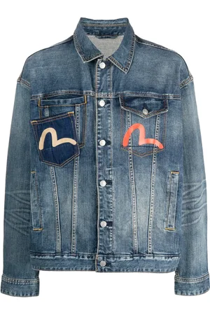 Evisu Seagull-print denim jacket