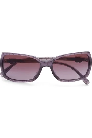 CHANEL 2000s oversized-frame sunglasses