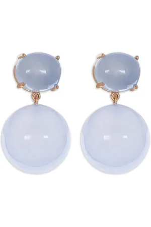 Irene Neuwirth 18kt rose gold Gumball chalcedony earrings
