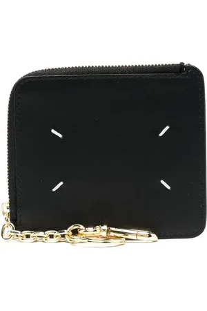 Maison Margiela Four-stitch leather keychain wallet