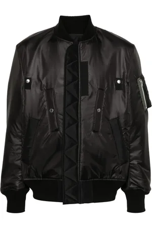 SACAI Ribbed-trim padded jacket