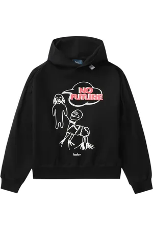 Kolor Logo-print cotton hoodie