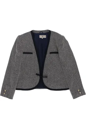 VALENTINO GARAVANI 1980s herringbone-pattern jacket
