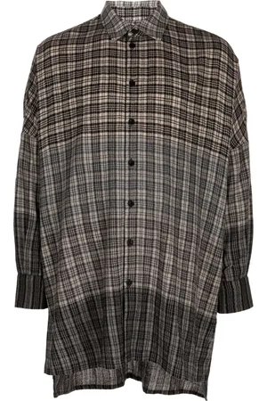 TOOGOOD Check-print wool shirt