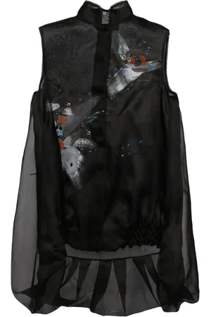 SHIATZY CHEN Libre collection standing collar vest