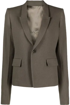 Rick Owens Tailored single-breasted cotton blazer