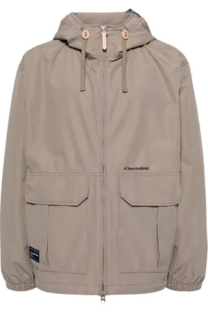 Chocoolate Logo-patch zip-up hooded jacket